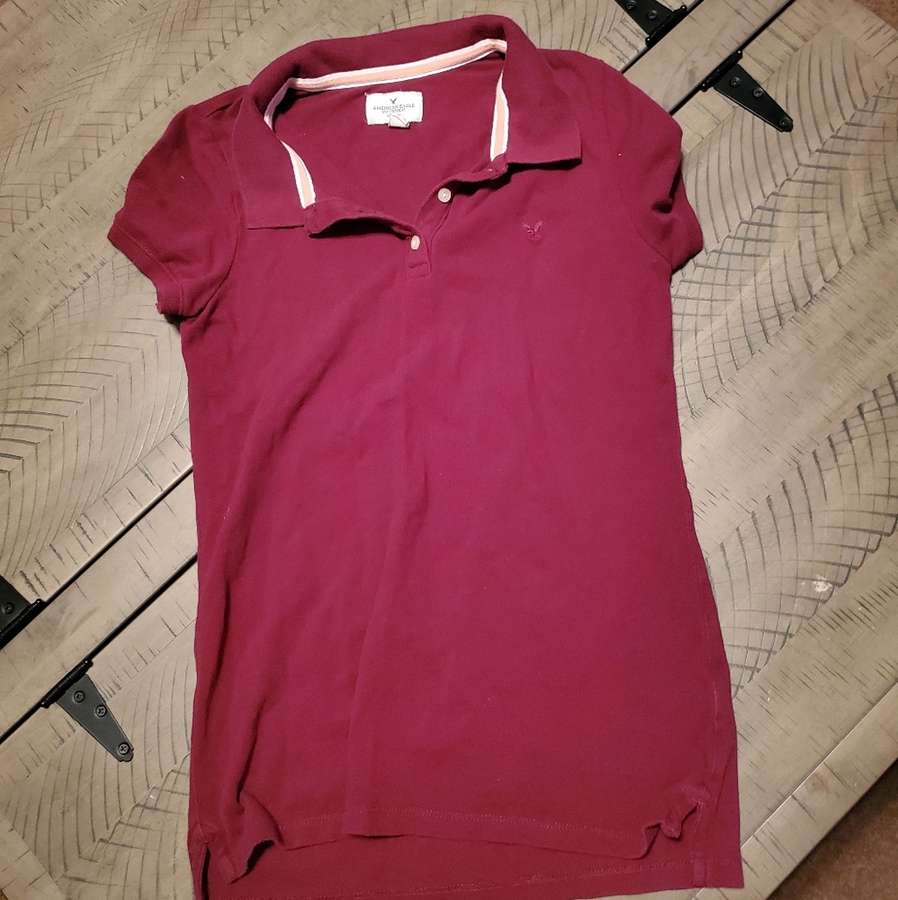 M Burgundy AE Polo